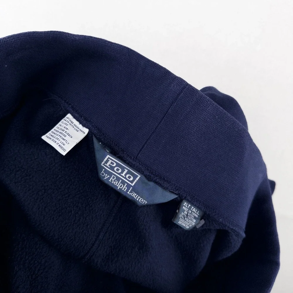 Polo Ralph Lauren Sweatpants Mens XLT Tall Blue Fleece Drawstring Cinch Ankle